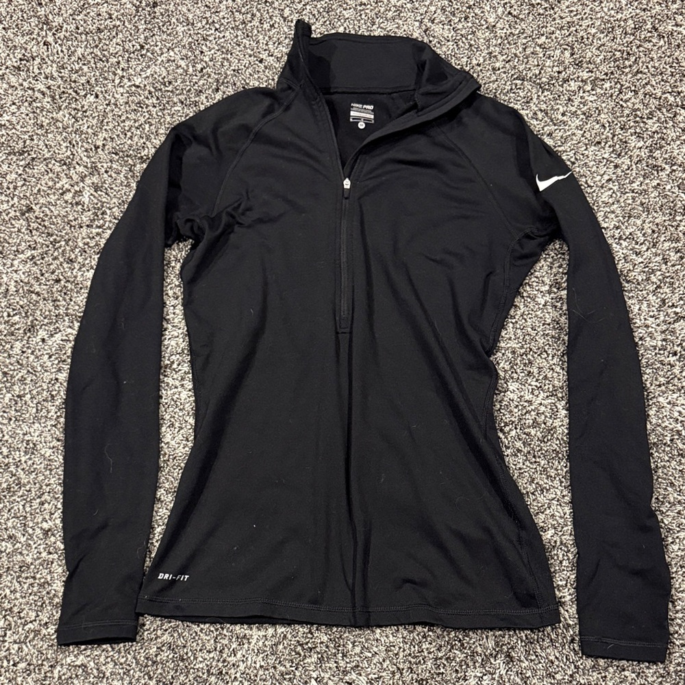 Women’s Nike Pro Black Performance Zip-Up Top